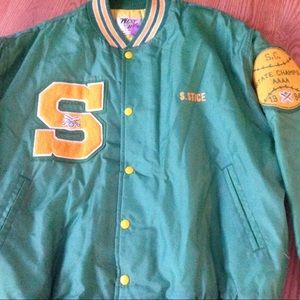 1980's Letterman's .Green Jacket Summerville